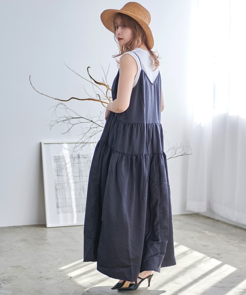 楽天市場】【SALE】 ティアードレースキャミワンピース