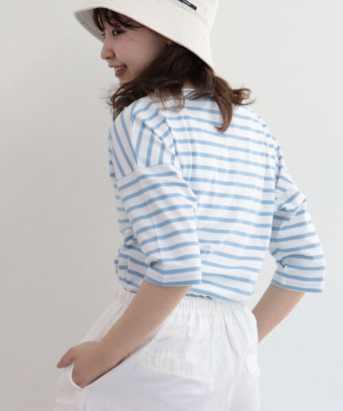 ORCIVAL（オーシバル）の「【ORCIVAL/オーシバル】ドロップショルダー バスクシャツ（Tシャツ/カットソー・レディース・イエロー系その他3/ベージュ系その他3/ホワイト系その他4/ブルー系その他3・FREE）」の18枚目の写真