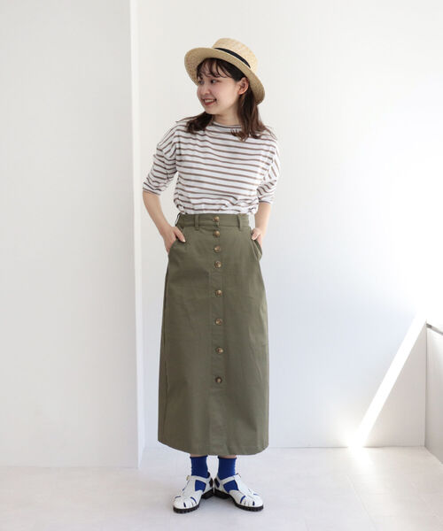 ORCIVAL（オーシバル）の「【ORCIVAL/オーシバル】ドロップショルダー バスクシャツ（Tシャツ/カットソー・レディース・イエロー系その他3/ベージュ系その他3/ホワイト系その他4/ブルー系その他3・FREE）」の20枚目の写真