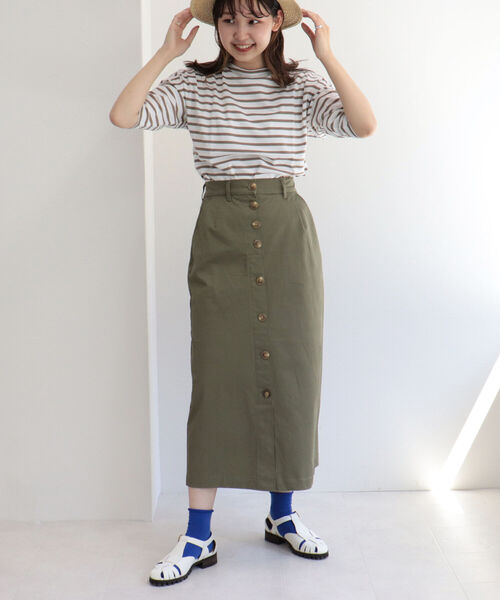 ORCIVAL（オーシバル）の「【ORCIVAL/オーシバル】ドロップショルダー バスクシャツ（Tシャツ/カットソー・レディース・イエロー系その他3/ベージュ系その他3/ホワイト系その他4/ブルー系その他3・FREE）」の21枚目の写真