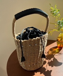 DouDou | スタッズ付きカゴバッグ(かごバッグ)