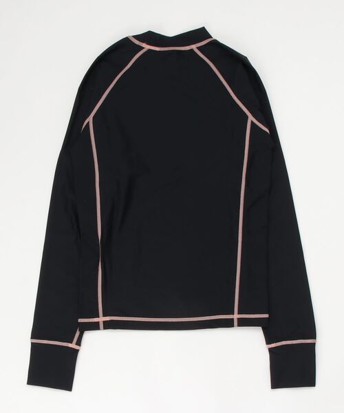 ROXY(ロキシー)の「ROXY/ロキシー フィットタイプ フロントロゴ長袖ラッシュガード RLY225055(ラッシュガード・レディース・ホワイト/ブラック・S/M/L)」の3枚目の写真