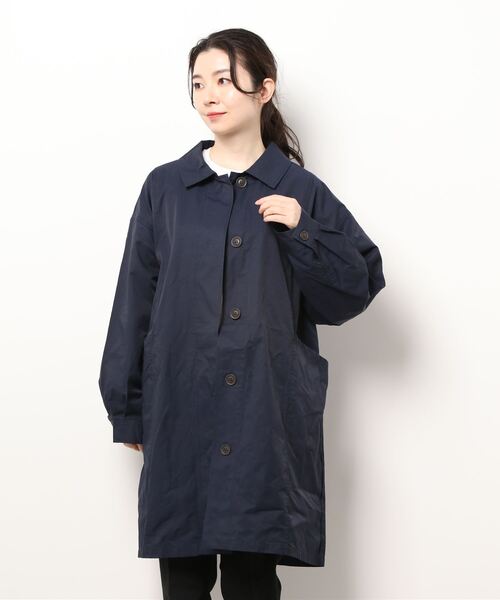 Samansa Mos2（サマンサ モスモス）の「ステンカラーコート（ステンカラーコート・レディース・カーキ/キナリ/ネイビー/ベージュ・ﾌﾘ-）」の4枚目の写真