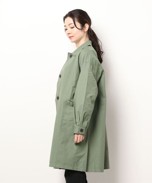 Samansa Mos2（サマンサ モスモス）の「ステンカラーコート（ステンカラーコート・レディース・カーキ/キナリ/ネイビー/ベージュ・ﾌﾘ-）」の5枚目の写真