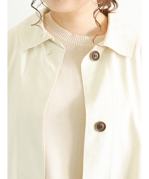 Samansa Mos2（サマンサ モスモス）の「ステンカラーコート（ステンカラーコート・レディース・カーキ/キナリ/ネイビー/ベージュ・ﾌﾘ-）」の11枚目の写真