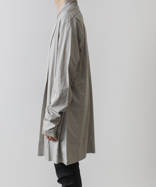 ATTACHMENT(アタッチメント)の「ハイゲージ スムースシルケット ロングストールカーディガン / HIGH GAUGE SMOOTH SILKET LONG STALL CARDIGAN(カーディガン/ボレロ・メンズ・ライトグレー/グレー系その他/ブラック/ベージュ・3/2/1/4/5)」の17枚目の写真