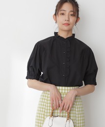 N.（N. Natural Beauty Basic） | ◆アシメフリルネックブラウス(シャツ/ブラウス)