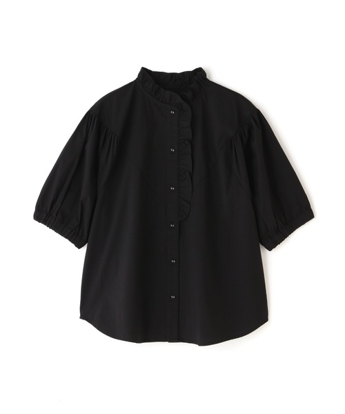 N.（N. Natural Beauty Basic）（エヌエヌナチュラルビューティーベーシック）の「◆アシメフリルネックブラウス（シャツ/ブラウス・レディース・ブラック/オフホワイト/ブルー/ストライプ・MEDIUM）」の20枚目の写真