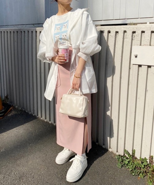 one after another NICE CLAUP(ワンアフターアナザーナイスクラップ)の「マルチウェイシアースノーパーカー(マウンテンパーカー・レディース・オフホワイト/ブラック/ピンクベージュ・FREE)」の16枚目の写真