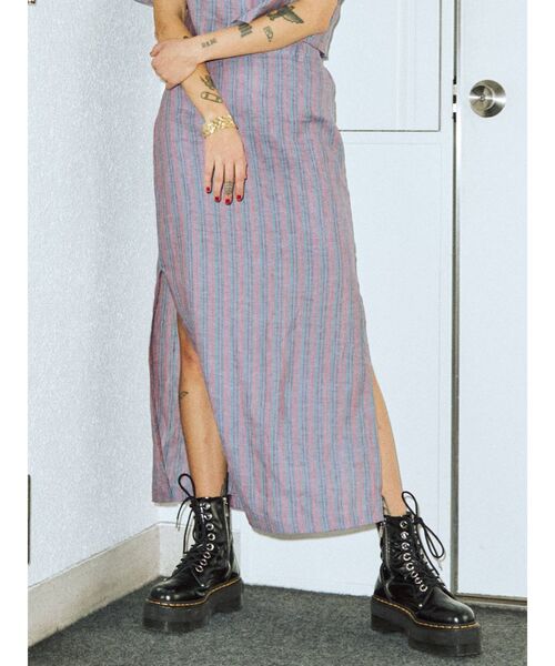 jouetie(ジュエティ)の「サイドギャザーストレートスカート(スカート・レディース・ブラック/グリーン/その他1・MEDIUM)」の3枚目の写真