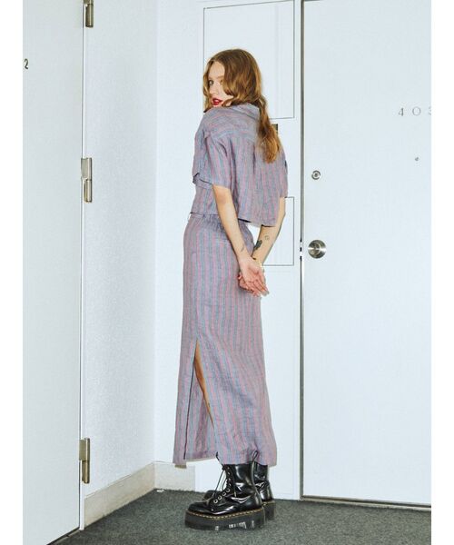 jouetie(ジュエティ)の「サイドギャザーストレートスカート(スカート・レディース・ブラック/グリーン/その他1・MEDIUM)」の7枚目の写真