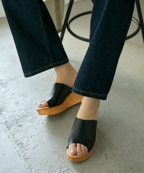 Fashion Letter（ファッションレター）の「日本製厚底サボサンダル（サンダル・レディース・ホワイト/ブラック/キャメル・LL/S/M/L）」の15枚目の写真