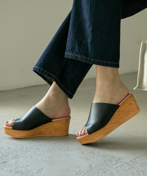 Fashion Letter（ファッションレター）の「日本製厚底サボサンダル（サンダル・レディース・ホワイト/ブラック/キャメル・LL/S/M/L）」の19枚目の写真