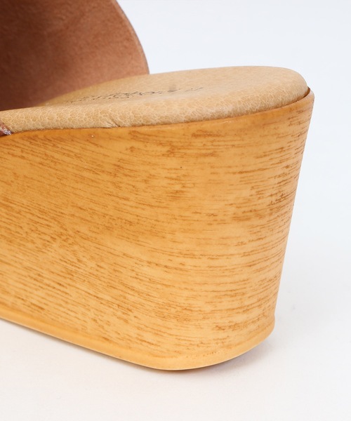 Fashion Letter（ファッションレター）の「日本製厚底サボサンダル（サンダル・レディース・ホワイト/ブラック/キャメル・LL/S/M/L）」の14枚目の写真