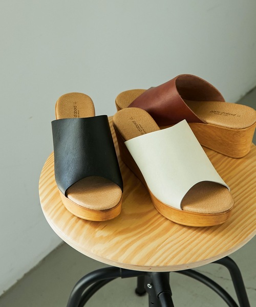 Fashion Letter（ファッションレター）の「日本製厚底サボサンダル（サンダル・レディース・ホワイト/ブラック/キャメル・LL/S/M/L）」の11枚目の写真