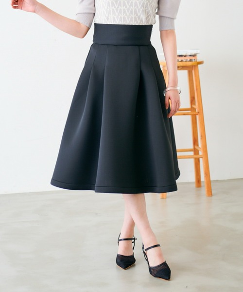 VIOLETTA（ヴィオレッタ）の「ミディ丈ボンディングスカート（スカート