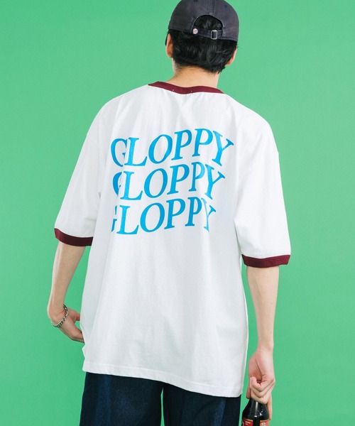 Ressaca（レサーカ）の「オーバーサイズ バックプリントロゴリンガー半袖Tシャツ ビッグシルエット（Tシャツ/カットソー・メンズ・グレー/バーガンディー/ブラック/グリーン/ネイビー・M/L）」の2枚目の写真