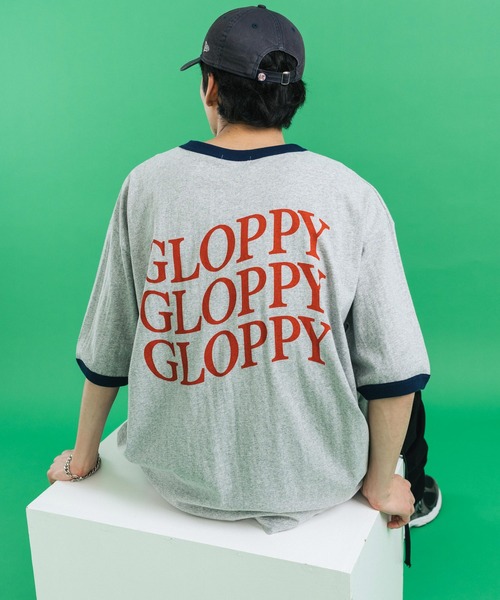 Ressaca（レサーカ）の「オーバーサイズ バックプリントロゴリンガー半袖Tシャツ ビッグシルエット（Tシャツ/カットソー・メンズ・グレー/バーガンディー/ブラック/グリーン/ネイビー・M/L）」の18枚目の写真