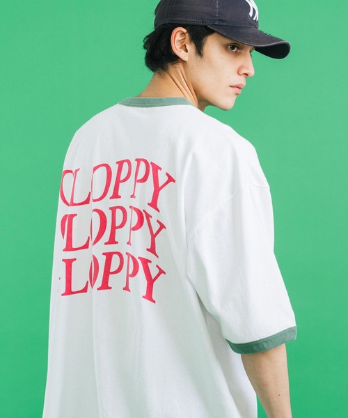 Ressaca（レサーカ）の「オーバーサイズ バックプリントロゴリンガー半袖Tシャツ ビッグシルエット（Tシャツ/カットソー・メンズ・グレー/バーガンディー/ブラック/グリーン/ネイビー・M/L）」の22枚目の写真