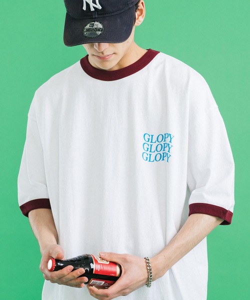 Ressaca（レサーカ）の「オーバーサイズ バックプリントロゴリンガー半袖Tシャツ ビッグシルエット（Tシャツ/カットソー・メンズ・グレー/バーガンディー/ブラック/グリーン/ネイビー・M/L）」の17枚目の写真