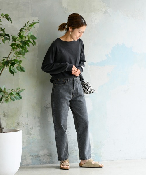 未使用　フレームワーク　ワッフルカットソー　グレー FRAMeWORK（フレームワーク）の「≪追加≫NEWスラブベアテンプル