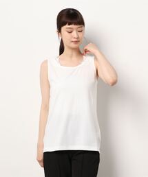 Samansa Mos2 | 後ろパーツレースノースリ－ブ(Tシャツ/カットソー)