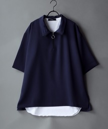 SITRY（シトリー）の「wide silhouette stand collar half zip shirt