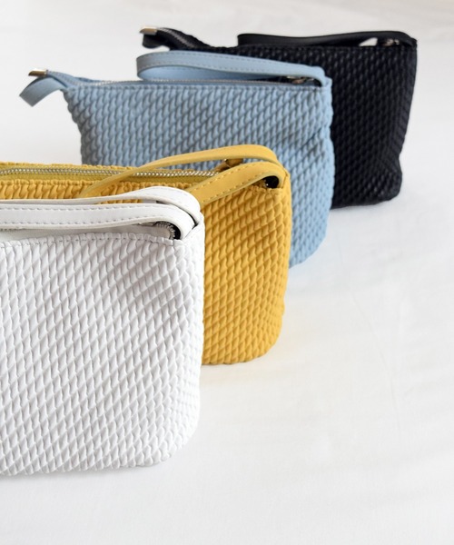 Marient（マリエント）の「エンボスミニBAG/バッグ（ハンドバッグ・レディース・ブルー/イエロー/ホワイト/ブラック・FREE）」の7枚目の写真