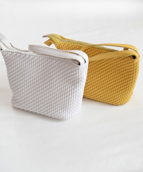 Marient（マリエント）の「エンボスミニBAG/バッグ（ハンドバッグ・レディース・ブルー/イエロー/ホワイト/ブラック・FREE）」の9枚目の写真