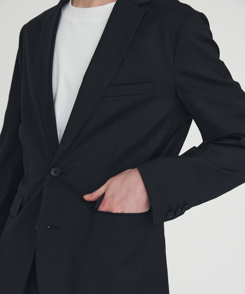BESPOKE TOKYO（ビスポークトウキョウ）の「3D WOOL SLIM TAILORED JACKET（テーラードジャケット・メンズ・ブラック・3/2）」の8枚目の写真