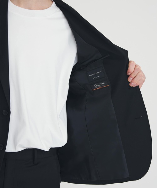 BESPOKE TOKYO（ビスポークトウキョウ）の「3D WOOL SLIM TAILORED JACKET（テーラードジャケット・メンズ・ブラック・3/2）」の9枚目の写真