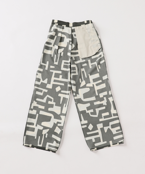 B.C STOCK（ベーセーストック）の「artモチーフプリントパンツ（スラックス・レディース・グレー/ブラウン・FREE）」の21枚目の写真