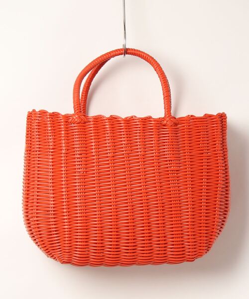 CAPRICIEUX LE'MAGE（カプリシューレマージュ）の「チューブカゴバッグ（ハンドバッグ・レディース・ホワイト/グリーン/オレンジ・FREE）」の4枚目の写真