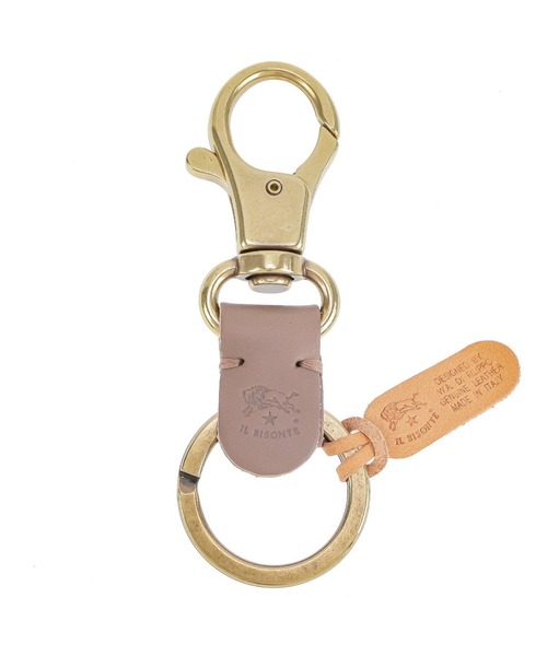 IL BISONTE(イルビゾンテ)の「IL BISONTE イル ビゾンテ キーリング(キーケース/キーアクセサリー・レディース・ブラック/キャメル/ナチュラル/ダークブルー/グリーン/オレンジ/レッド/グレー/ダークブラウン/ブラウン・FREE)」の3枚目の写真