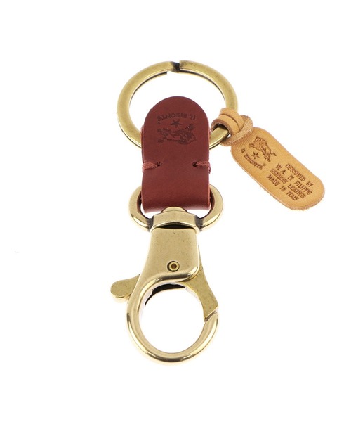 IL BISONTE(イルビゾンテ)の「IL BISONTE イル ビゾンテ キーリング(キーケース/キーアクセサリー・レディース・ブラック/キャメル/ナチュラル/ダークブルー/グリーン/オレンジ/レッド/グレー/ダークブラウン/ブラウン・FREE)」の9枚目の写真