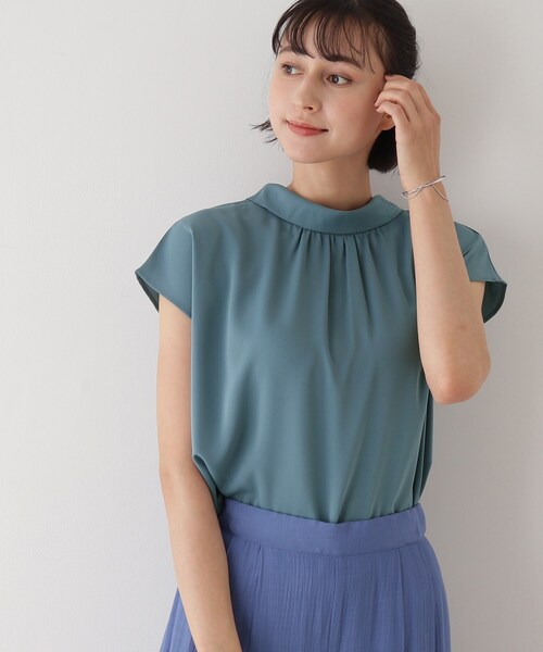 DRESKIP（ドレスキップ）の「◆前後2WAYリボンブラウス（シャツ/ブラウス・レディース・ライトブルー/アイボリー/ホワイト系3/ブラック系・02/03）」の21枚目の写真