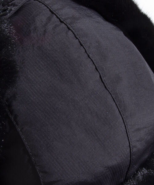 GLOSTER（グロスター）の「【GLOSTER/グロスター】ファーフライトキャップ RIPSTOP リップストップ ミリタリー（キャップ・メンズ・ブラック/ベージュ/オリーブ・FREE）」の7枚目の写真