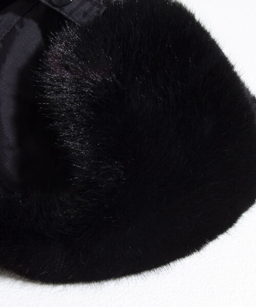 GLOSTER（グロスター）の「【GLOSTER/グロスター】ファーフライトキャップ RIPSTOP リップストップ ミリタリー（キャップ・メンズ・ブラック/ベージュ/オリーブ・FREE）」の8枚目の写真