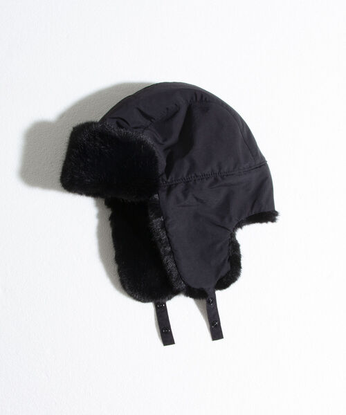 GLOSTER（グロスター）の「【GLOSTER/グロスター】ファーフライトキャップ RIPSTOP リップストップ ミリタリー（キャップ・メンズ・ブラック/ベージュ/オリーブ・FREE）」の11枚目の写真