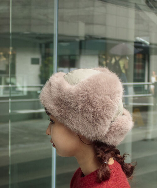 GLOSTER（グロスター）の「【GLOSTER/グロスター】ファーフライトキャップ RIPSTOP リップストップ ミリタリー（キャップ・メンズ・ブラック/ベージュ/オリーブ・FREE）」の20枚目の写真