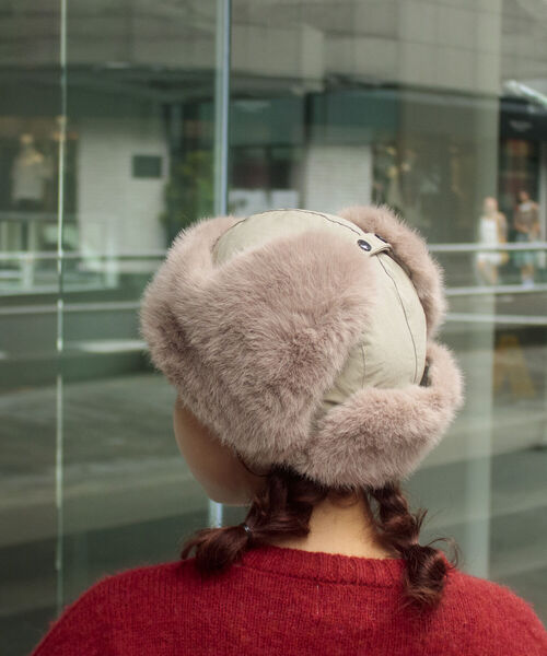 GLOSTER（グロスター）の「【GLOSTER/グロスター】ファーフライトキャップ RIPSTOP リップストップ ミリタリー（キャップ・メンズ・ブラック/ベージュ/オリーブ・FREE）」の21枚目の写真