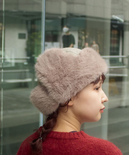 GLOSTER（グロスター）の「【GLOSTER/グロスター】ファーフライトキャップ RIPSTOP リップストップ ミリタリー（キャップ・メンズ・ブラック/ベージュ/オリーブ・FREE）」の22枚目の写真