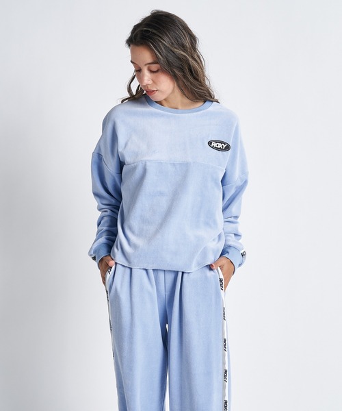 ROXY(ロキシー)の「GO GIRL PO/ロキシーベロアスウェットトレーナー(スウェット・レディース・ブラック/ブラウン/ブルー・MEDIUM/LARGE/SMALL)」の3枚目の写真