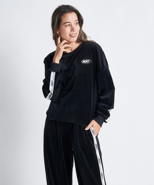 ROXY(ロキシー)の「GO GIRL PO/ロキシーベロアスウェットトレーナー(スウェット・レディース・ブラック/ブラウン/ブルー・MEDIUM/LARGE/SMALL)」の5枚目の写真