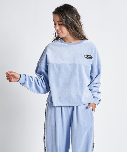 ROXY(ロキシー)の「GO GIRL PO/ロキシーベロアスウェットトレーナー(スウェット・レディース・ブラック/ブラウン/ブルー・MEDIUM/LARGE/SMALL)」の10枚目の写真