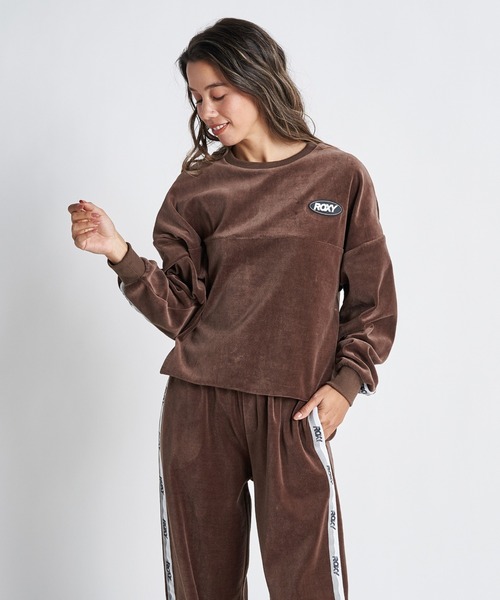 ROXY(ロキシー)の「GO GIRL PO/ロキシーベロアスウェットトレーナー(スウェット・レディース・ブラック/ブラウン/ブルー・MEDIUM/LARGE/SMALL)」の11枚目の写真