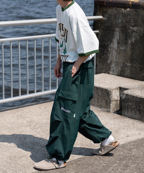 Perushu(ペルーシュ)の「カレッジロゴリンガーTシャツ(Tシャツ/カットソー・メンズ・カーキ/ライトグレー/オフホワイト・LARGE/MEDIUM)」の10枚目の写真