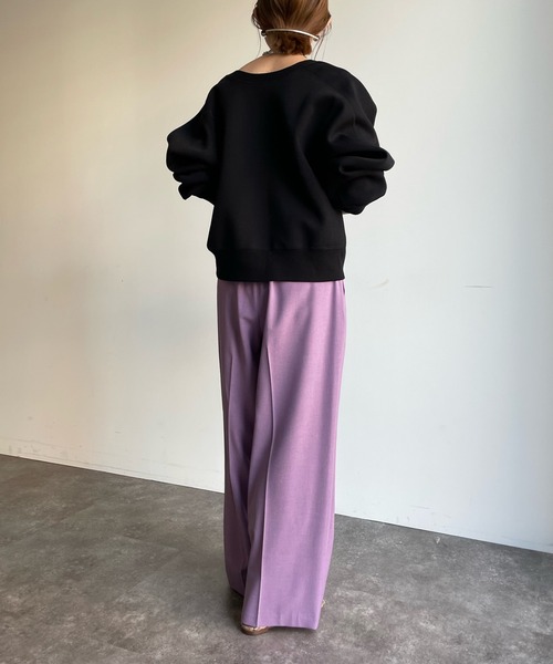 DouDou（ドゥドゥ）の「2WAYドットボタンショートカーディガン（カーディガン/ボレロ・レディース・ブラック/パープル/グレイッシュベージュ/オフホワイト・FREE）」の19枚目の写真