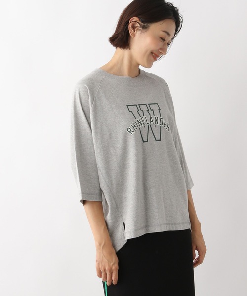 LEPSIM(レプシィム)の「ヴィンテージラグランT 134878(Tシャツ/カットソー・レディース・ブラウン/グレー/オフホワイト・FREE)」の3枚目の写真