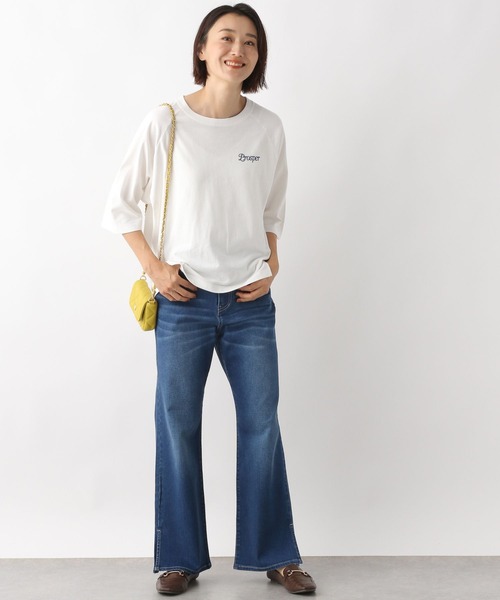 LEPSIM(レプシィム)の「ヴィンテージラグランT 134878(Tシャツ/カットソー・レディース・ブラウン/グレー/オフホワイト・FREE)」の17枚目の写真